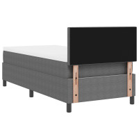 Produktbild för Bäddfjäder Ljusgrå och vit. 80 x 200 cm Kordread tyg