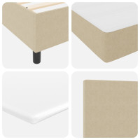 Produktbild för Bäddfjäder Ljusgrå och vit. 80 x 200 cm Kordread tyg
