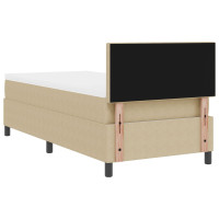 Produktbild för Bäddfjäder Ljusgrå och vit. 80 x 200 cm Kordread tyg