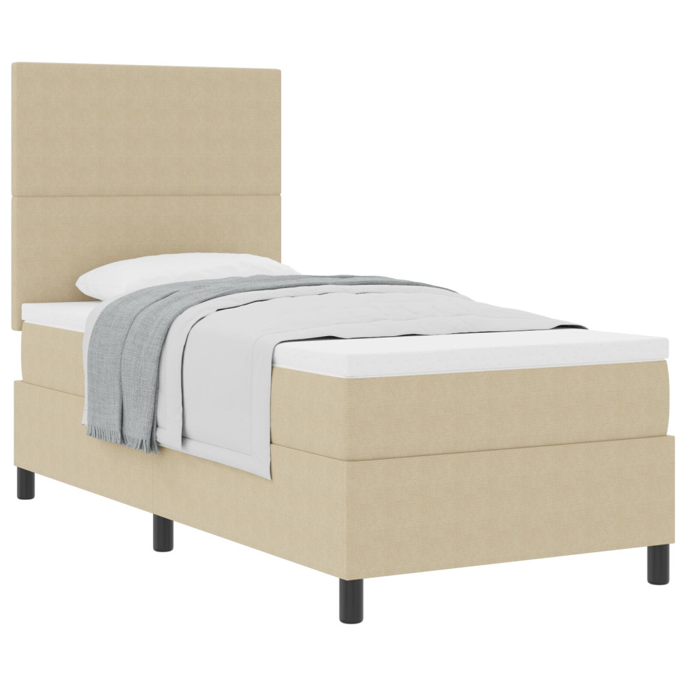 Produktbild för Bäddfjäder Ljusgrå och vit. 80 x 200 cm Kordread tyg