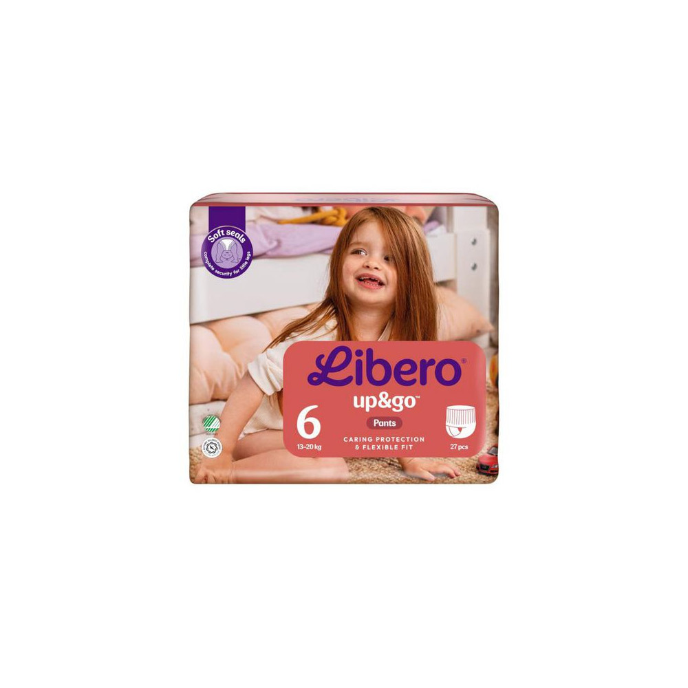 Produktbild för Blöja LIBERO Up&Go 6 S2 13-20kg 27/fp