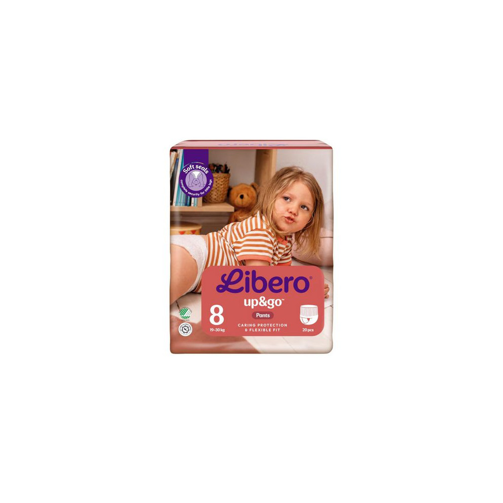 Produktbild för Blöja LIBERO Up&Go 8 S4 19-30kg 20/fp