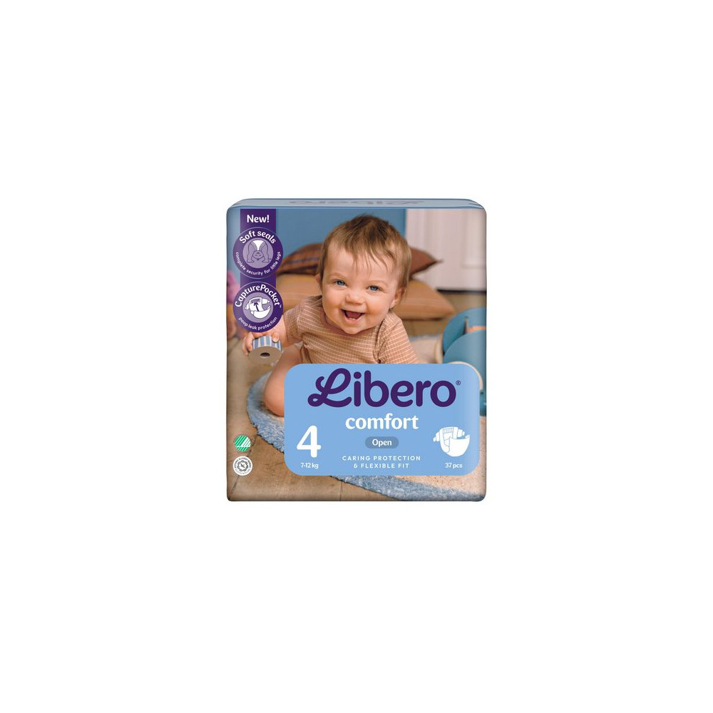 Produktbild för Blöja LIBERO Comfort 4 7-12kg 37/fp