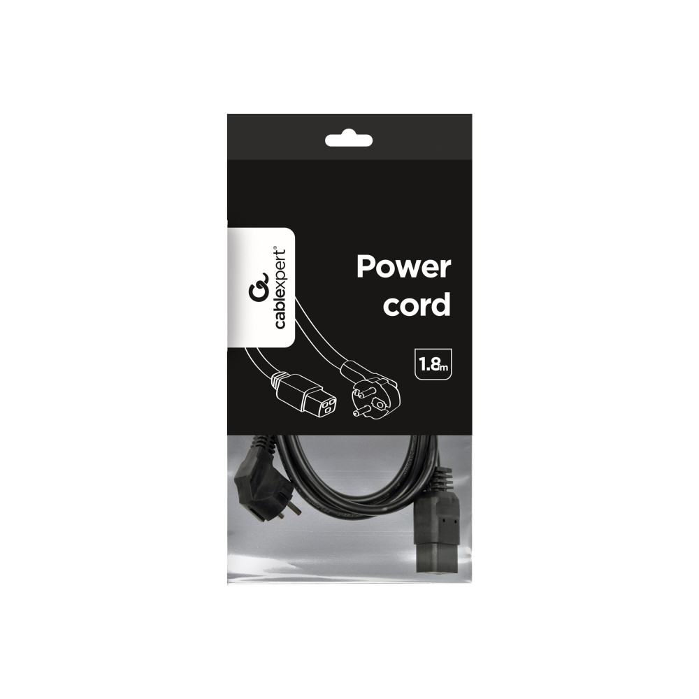 Produktbild för Gembird PC-186-C19 - strömkabel - power CEE 7/7 till IEC 60320 C19 - 1.8 m