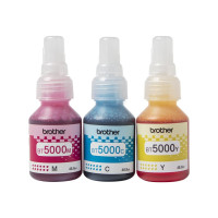 Produktbild för Brother BT5000CL Value Pack - 3-pack - cyan, magenta, gul - original - påfyllnadsbläck