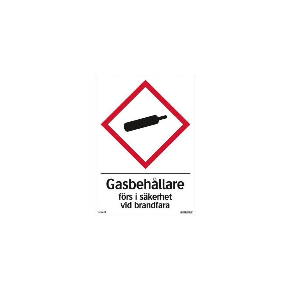 Produktbild för Dekal Gasbehållare 105x148mm