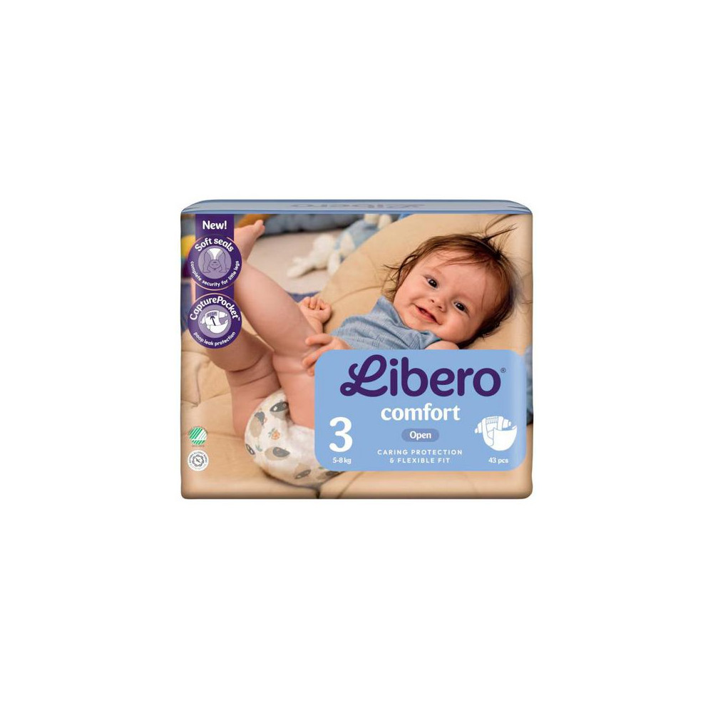 Produktbild för Blöja LIBERO Comfort 3 5-8kg 43/fp
