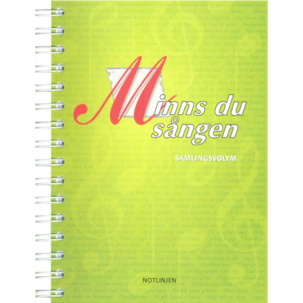 Produktbild för Minns du sången, samlingsvolym (bok, spiral)