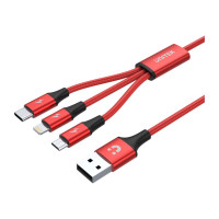 Produktbild för Unitek C4049RD - data-/strömkabel - Lightning / USB - 1.2 m