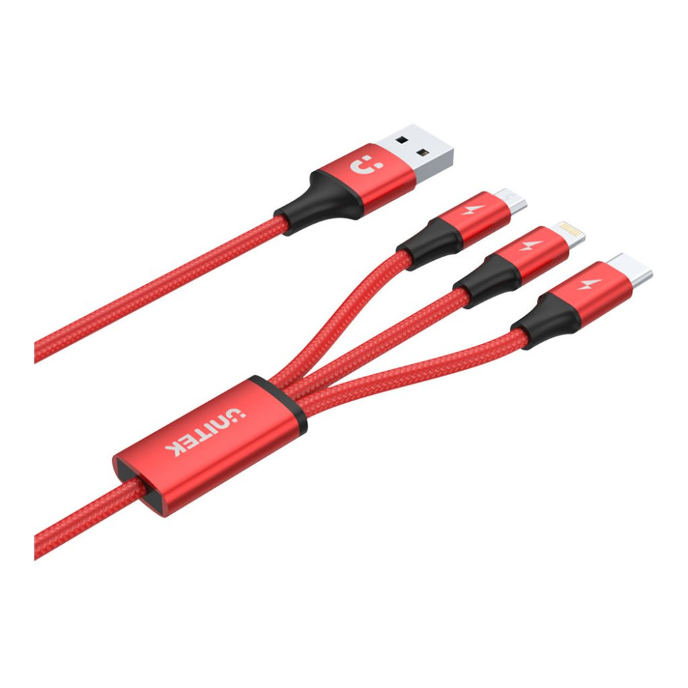 Produktbild för Unitek C4049RD - data-/strömkabel - Lightning / USB - 1.2 m