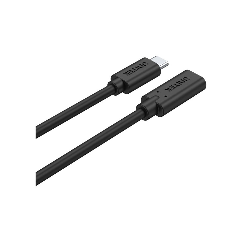 Produktbild för Unitek C14086BK - USB typ C-förlängningskabel - USB-C till USB-C - 50 cm