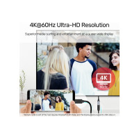 Produktbild för Unitek C14086BK - USB typ C-förlängningskabel - USB-C till USB-C - 50 cm