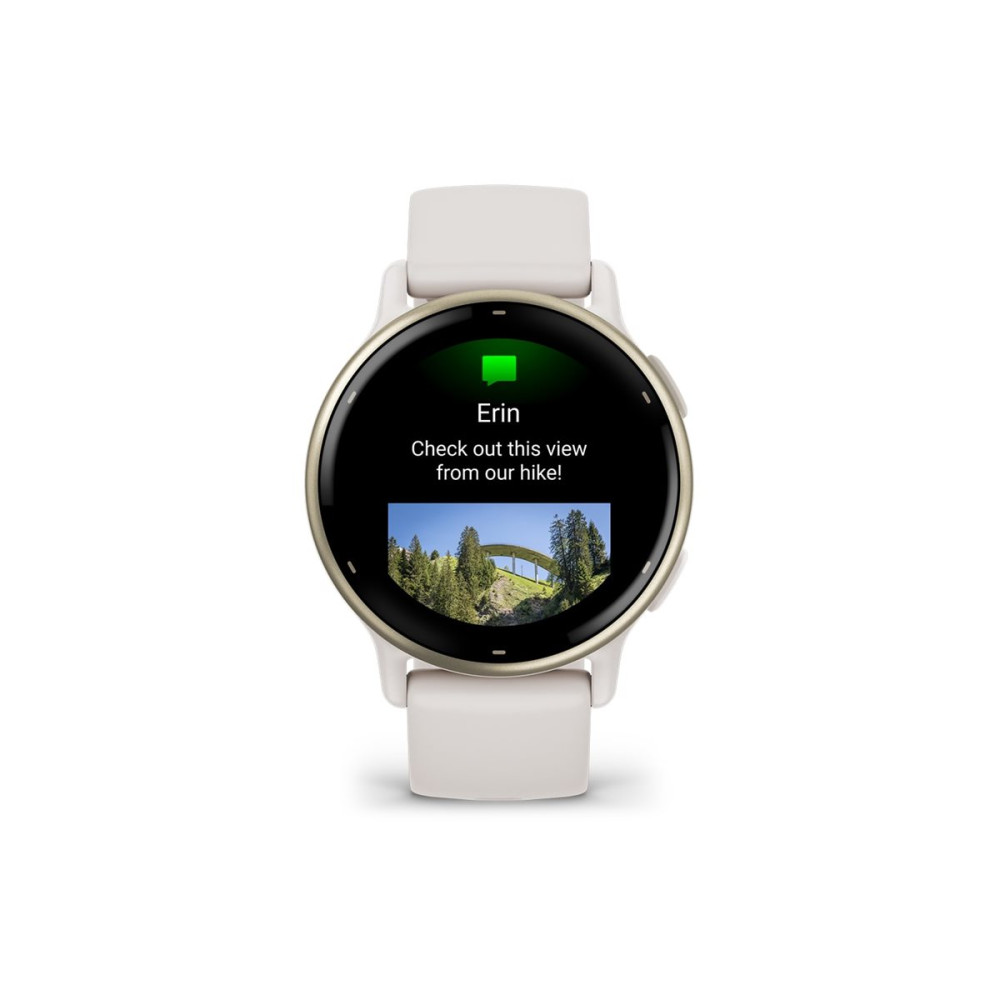 Produktbild för Garmin vívoactive 5 - elfenben - smart klocka med band - 4 GB
