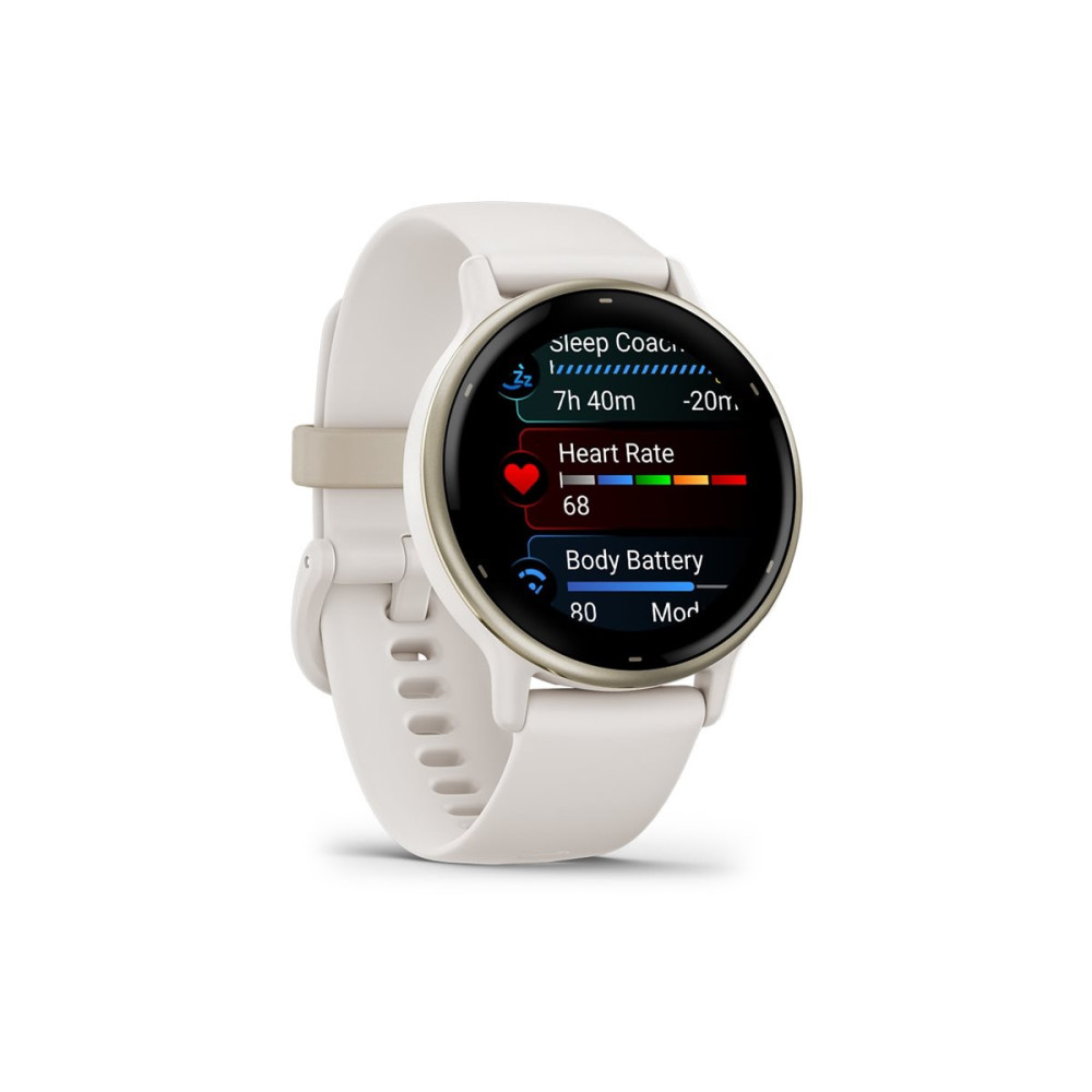 Produktbild för Garmin vívoactive 5 - elfenben - smart klocka med band - 4 GB