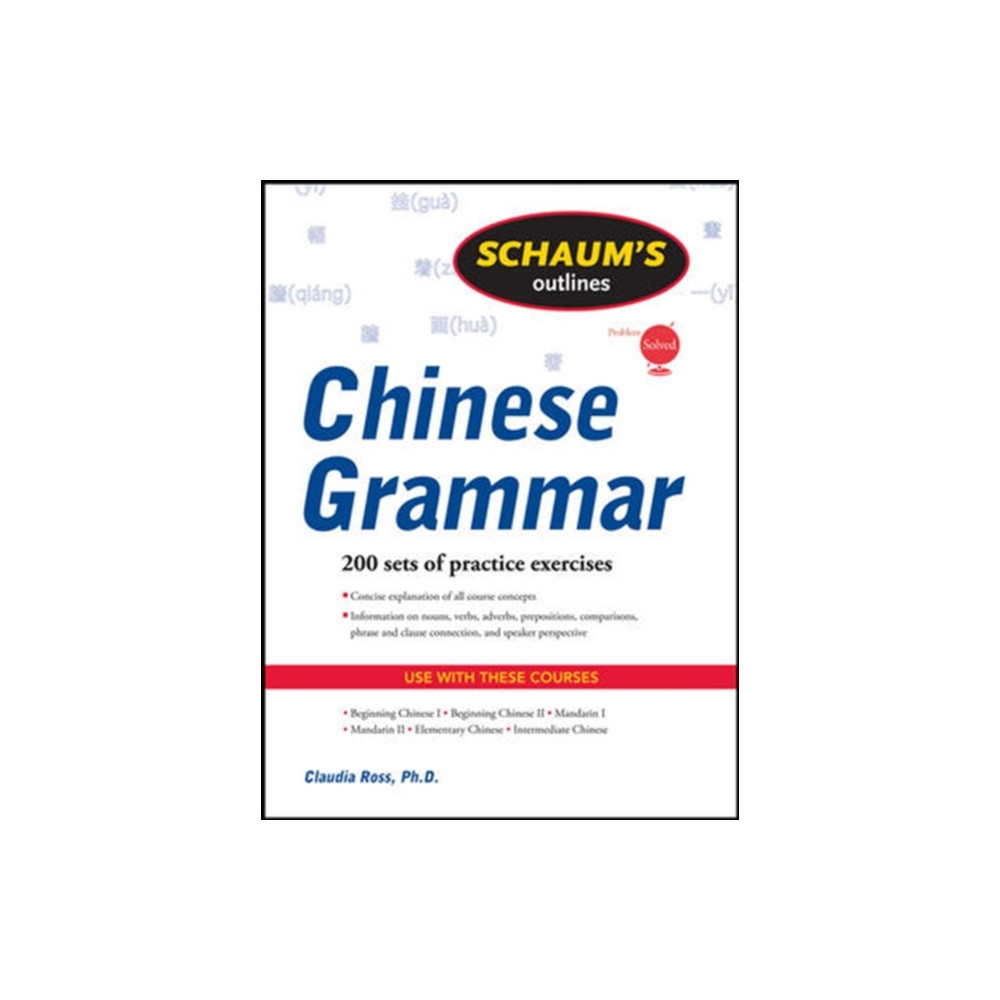 Produktbild för Schaum's Outline of Chinese Grammar (häftad, eng)