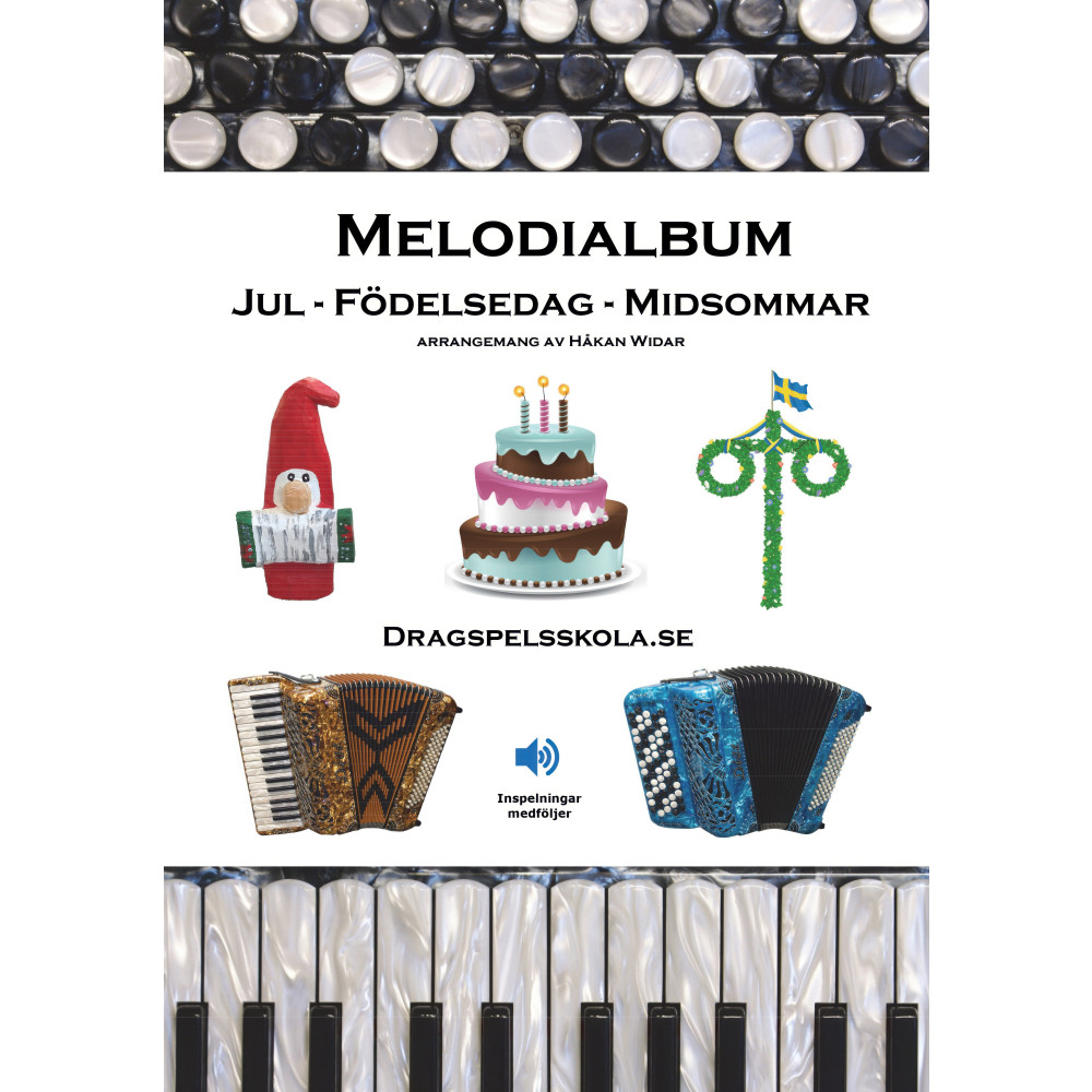 Produktbild för Melodialbum : jul, födelsedag, midsommar (bok, spiral)