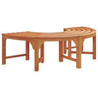 Produktbild för Trädbänk 2 pcs Naturfärg 160 x 80 x 45cm Massiv Eukalyptus Trä