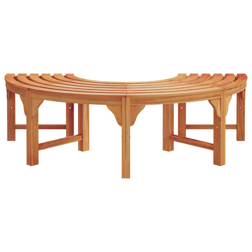 Produktbild för Trädbänk 2 pcs Naturfärg 160 x 80 x 45cm Massiv Eukalyptus Trä