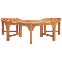 Produktbild för Trädbänk 2 pcs Naturfärg 160 x 80 x 45cm Massiv Eukalyptus Trä
