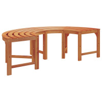 Produktbild för Trädbänk 2 pcs Naturfärg 160 x 80 x 45cm Massiv Eukalyptus Trä