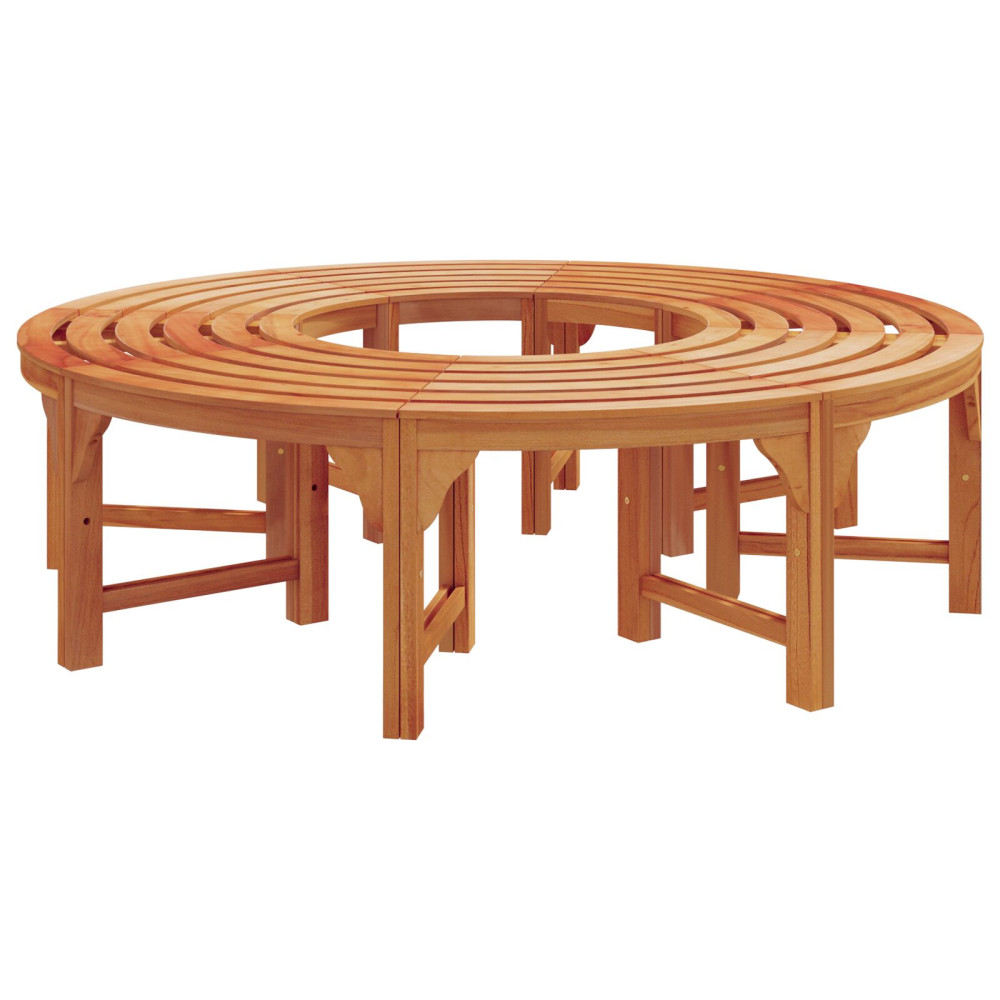 Produktbild för Trädbänk 2 pcs Naturfärg 160 x 80 x 45cm Massiv Eukalyptus Trä