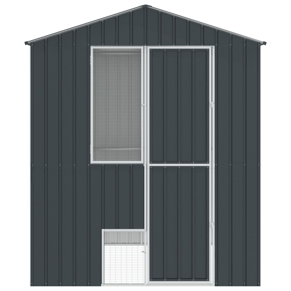 Produktbild för Fågelbur Antracit 215 x 210 x 247 cm Galvaniserat Stål