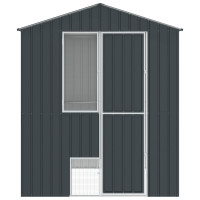 Produktbild för Fågelbur Antracit 215 x 210 x 247 cm Galvaniserat Stål