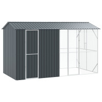 Produktbild för Fågelbur Antracit 430 x 208 x 247 cm Galvaniserat Stål