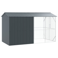 Produktbild för Fågelbur Antracit 430 x 208 x 247 cm Galvaniserat Stål