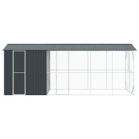 Produktbild för Fågelbur Antracit 645 x 208 x 247 cm Galvaniserat Stål