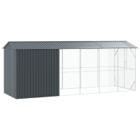 Produktbild för Fågelbur Antracit 645 x 208 x 247 cm Galvaniserat Stål
