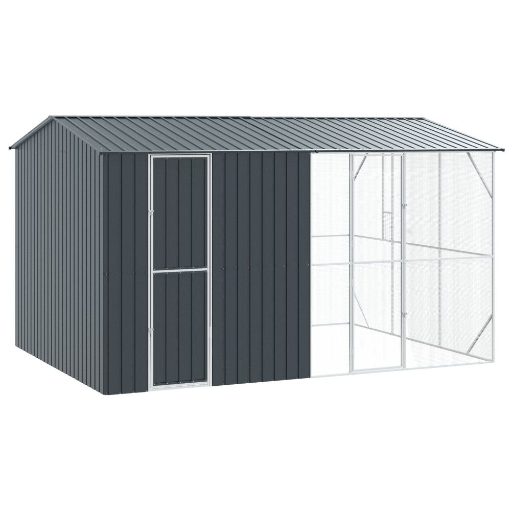 Produktbild för Fågelbur Antracit 430 x 310 x 247 cm Galvaniserat Stål