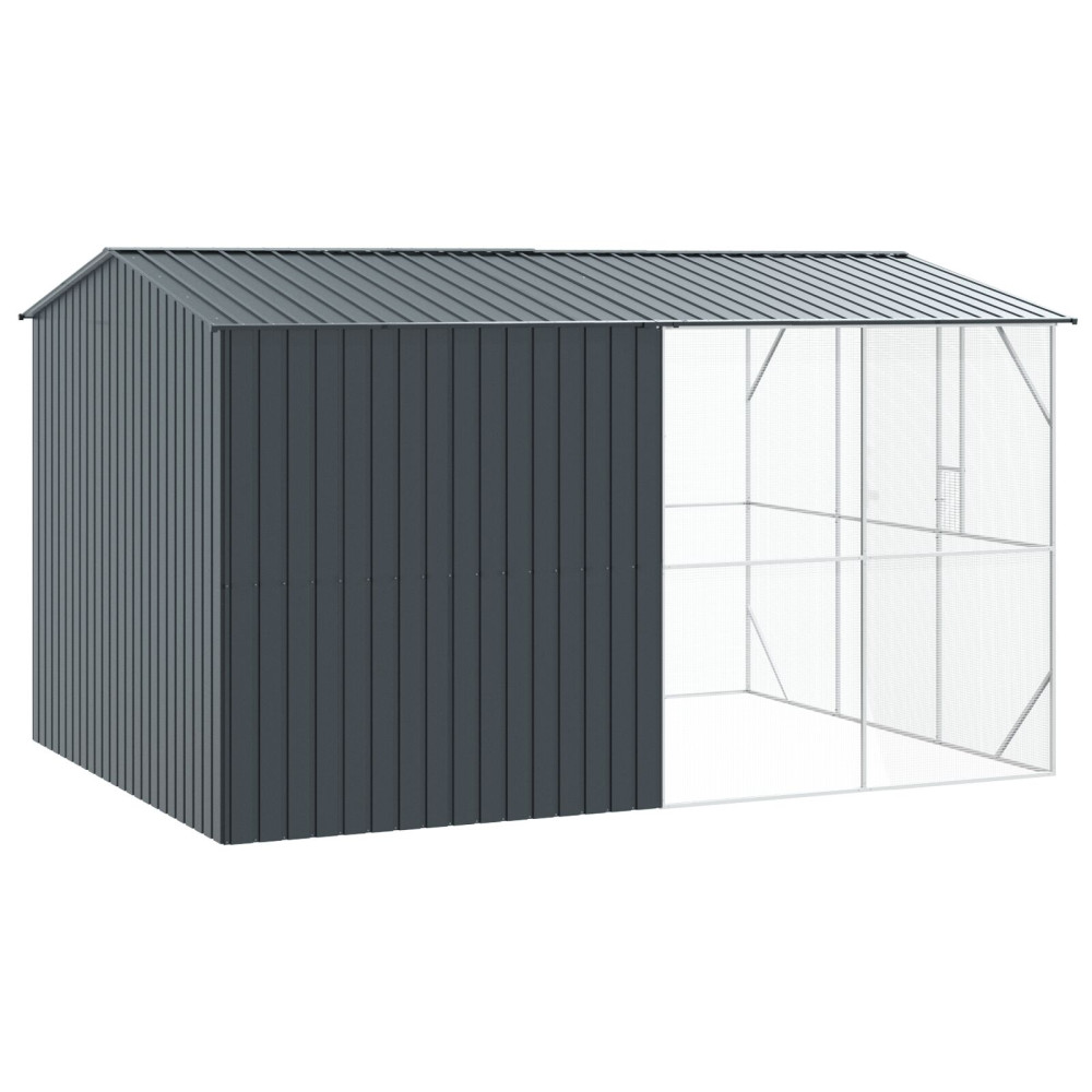 Produktbild för Fågelbur Antracit 430 x 310 x 247 cm Galvaniserat Stål