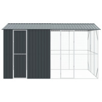 Produktbild för Fågelbur Antracit 430 x 310 x 247 cm Galvaniserat Stål