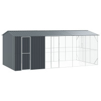 Produktbild för Fågelbur Antracit 645 x 310 x 247 cm Galvaniserat Stål