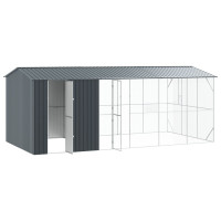 Produktbild för Fågelbur Antracit 645 x 310 x 247 cm Galvaniserat Stål