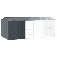 Produktbild för Fågelbur Antracit 645 x 310 x 247 cm Galvaniserat Stål