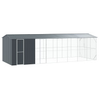 Produktbild för Fågelbur Antracit 860 x 310 x 247 cm Galvaniserat Stål