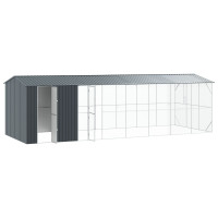 Produktbild för Fågelbur Antracit 860 x 310 x 247 cm Galvaniserat Stål