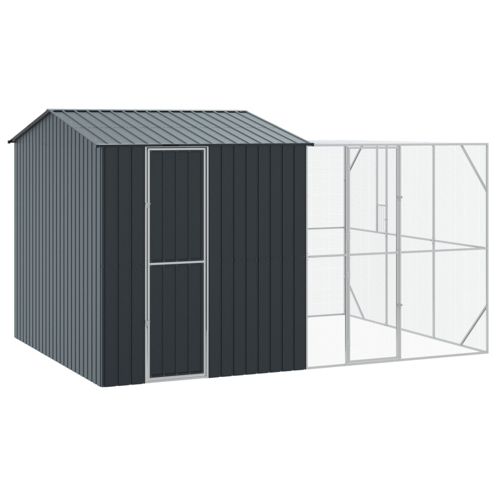 Produktbild för Fågelbur Antracit 425 x 304 x 247 cm Galvaniserat Stål