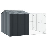 Produktbild för Fågelbur Antracit 425 x 304 x 247 cm Galvaniserat Stål