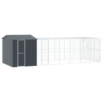 Produktbild för Fågelbur Antracit 845 x 304 x 247 cm Galvaniserat Stål
