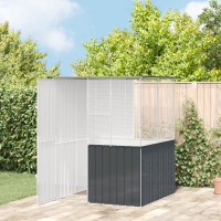 Produktbild för Fågelbur Antracit 165 x 165 x 200 cm Galvaniserat Stål