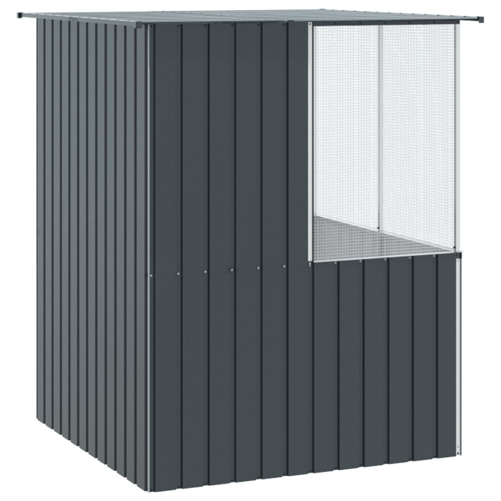 Produktbild för Fågelbur Antracit 165 x 165 x 200 cm Galvaniserat Stål