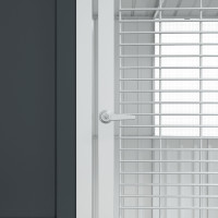 Produktbild för Fågelbur Antracit 165 x 165 x 200 cm Galvaniserat Stål