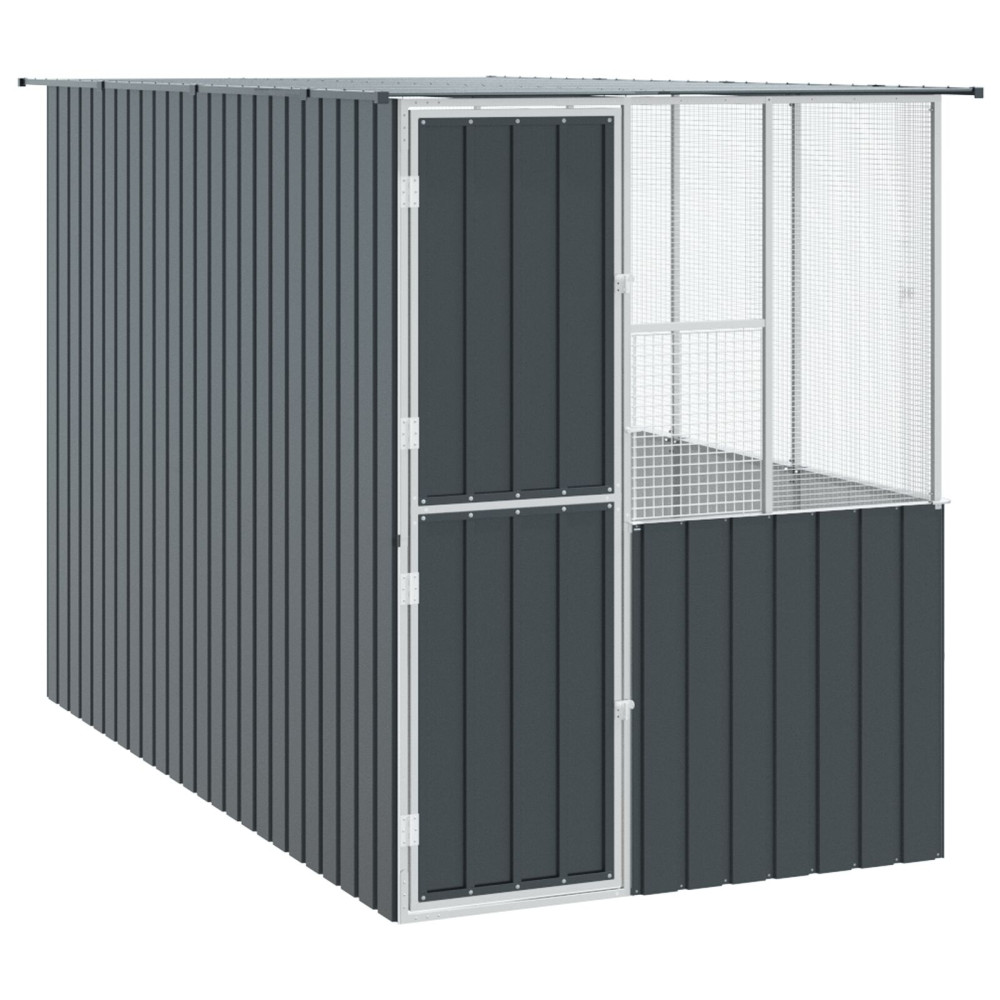 Produktbild för Fågelbur Antracit 165 x 318 x 200 cm Galvaniserat Stål