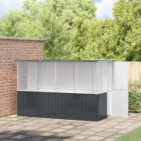 Produktbild för Fågelbur Antracit 165 x 318 x 200 cm Galvaniserat Stål