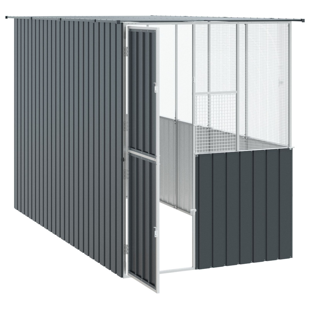 Produktbild för Fågelbur Antracit 165 x 318 x 200 cm Galvaniserat Stål