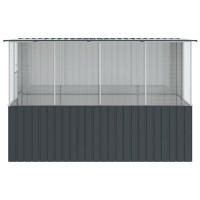 Produktbild för Fågelbur Antracit 165 x 318 x 200 cm Galvaniserat Stål