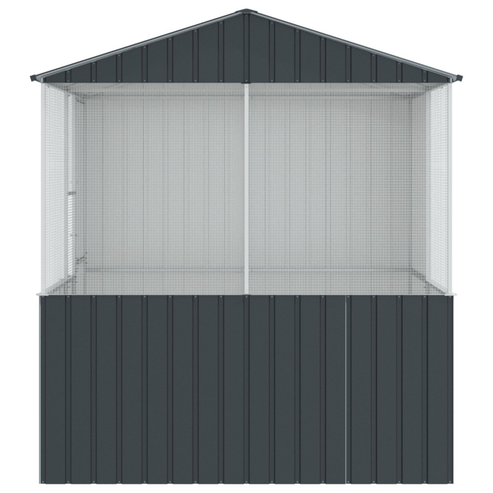 Produktbild för Fågelbur Antracit 215 x 209 x 230 cm Galvaniserat Stål